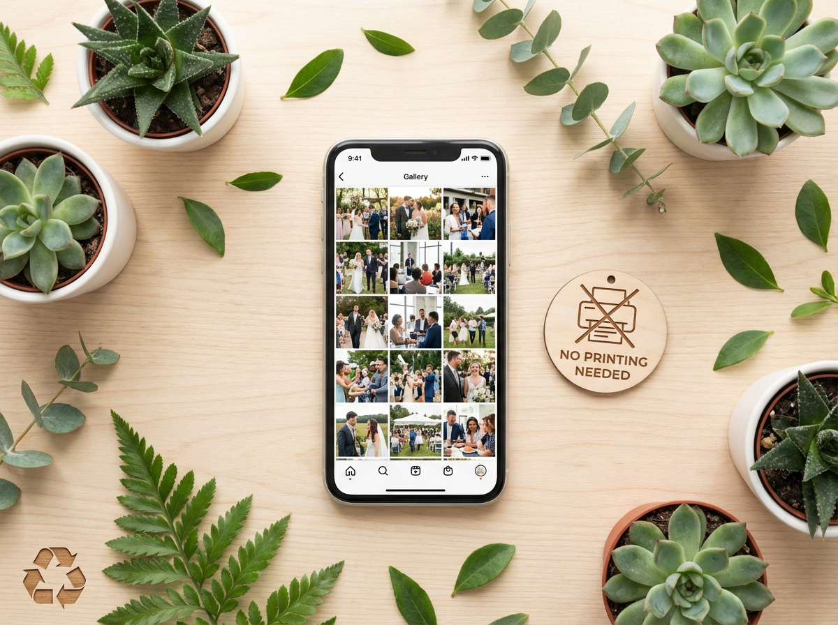 Sustainable digital photo sharing concept
